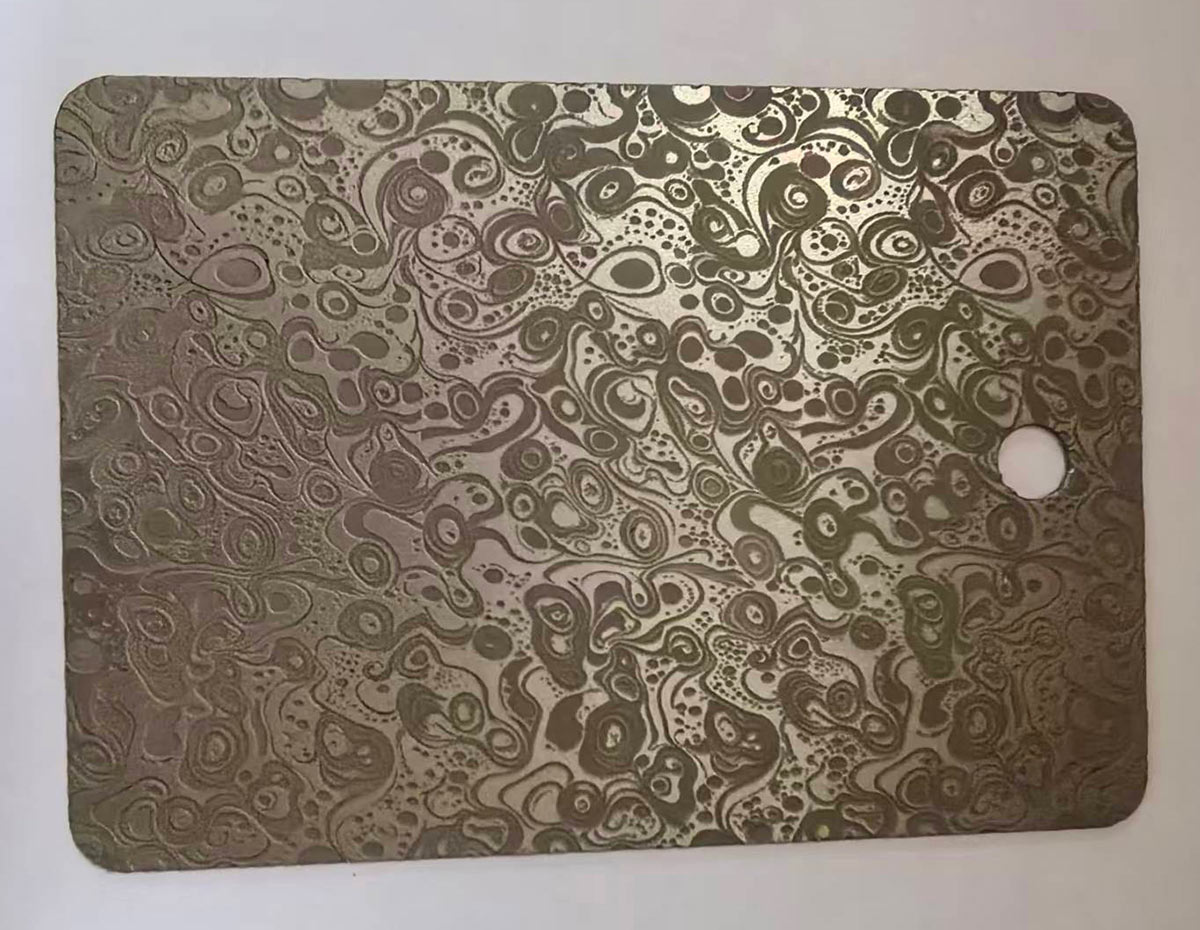 不锈钢深度蚀刻着色处理